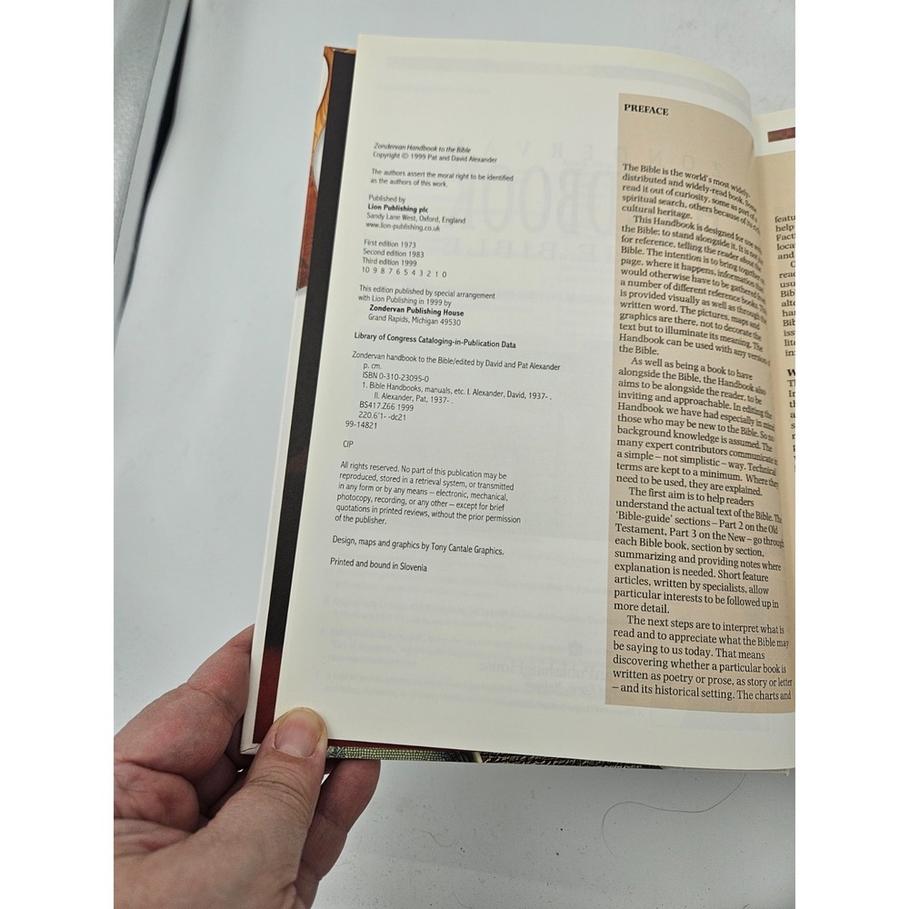 Zondervan Handbook to the Bible Hardcover Illustrated Reference Study Guide - Picture 3 of 6